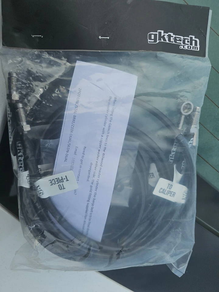 Cables de freno eléctrico GKTech 2+2 (par) - Nissan 300ZX Z32 Foto 1 de 3