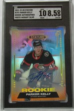 2021-22 Stature #191 Parker Kelly--Rookie--Photo Variant Auto-26/49-SGC-8.5