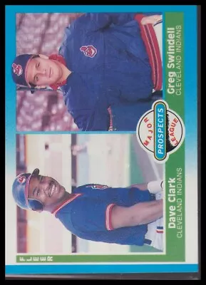 1987 Fleer #644 Dave Clark / Greg Swindell - Image 1 of 2