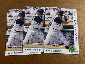 Lotto 3 carte KEVIN GIBBS 2002 Grandstand Norwich Navigators - Foto 1 di 1