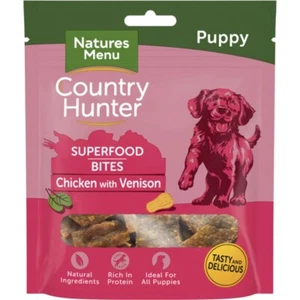 Puppy Treats Natures Menu Country Hunter Superfood Bars Chicken Venison 8 Packs - Picture 1 of 2
