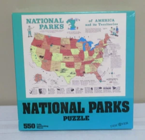 1991 Nationalparks Puzzle von Discover 550 Teile 24"x18" Alter 6+ - Bild 1 von 3