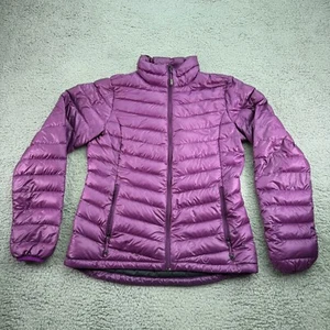 Eastern Mountain Sports Jacket Womens Medium Purple Down Puffer Full Zip - Picture 1 of 12