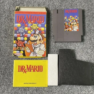 Dr Mario Nintendo NES Game CIB Complete Manual Instructions Box Authentic Tested - Image 1 of 4