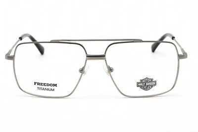 Серые авиаторские очки Harley Davidson HD9020 011 в титановой оправе 57-14-150 Opti - Изображение 1 из 2