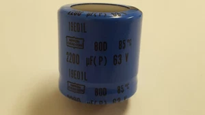 Menge 3 VISHAY Teil # 80D222P063KB2DE3 KAPPE ALAUN 2200UF 63V DRUCKKNOPF  - Bild 1 von 4