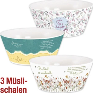 3 Müslischalen mit christlichen Motiven - Super Sparpaket UVP 45,00 €  (*NEU*) - Bild 1 von 1
