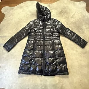 Andrew Marc New York Puffer Jacket Womens Size Large Hooded Quilted Lightweight - Picture 1 of 9