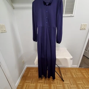 ''LONGSLEEVE BUTTON UP JUMPSUIT''Size M - Picture 1 of 4