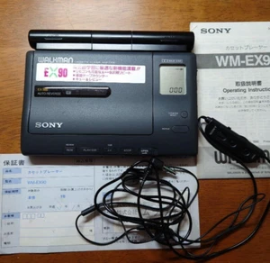 SONY Walkman WM-EX90 Black cassette player operation confirmed Used From JAPAN - Picture 1 of 1