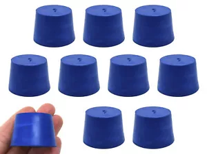 10PK #7 ASTM Neoprene Stoppers, Solid - Eisco Labs - Picture 1 of 1