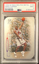 Vince Carter 1998-99 Skybox Molten Metal RC #134 Xplosion PSA 9 Rookie Raptors