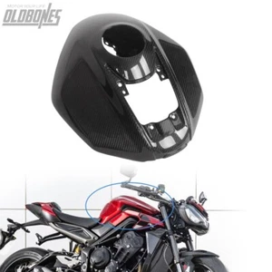 For Triumph Speed Street Triple RS 2023+ 100% Carbon Fiber Tank Cover Gloss - Picture 1 of 13