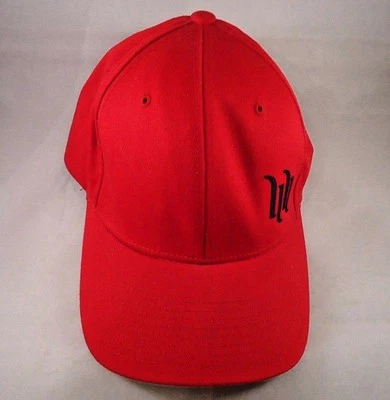 Red Flexfit Ballcap Racing Signed size S-M Yupoong V-Town Clean - Image 1 of 4