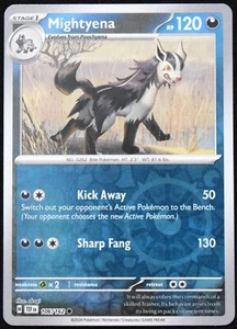 Pokemon TCG Mightyena 106/162 2024 Temporal Forces Reverse Holo Common Card - NM - Picture 1 of 2
