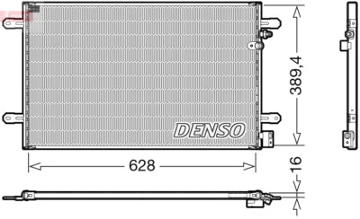 Condensador DENSO DCN02037, aire acondicionado para AUDI Foto 1 de 3