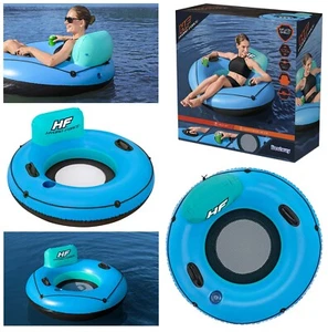 Bestway Blauer Schwimmring - XXL Schwimmreifen Luftmatratze Badeinsel - Blau - Bild 1 von 8