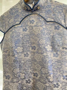 Vintage Blue qipao; cheongsam; chest 90cm; - Picture 1 of 4