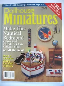 DOLLHOUSE MINIATURES MAGAZINE - APRIL 1998 - VERY GOOD - Picture 1 of 2