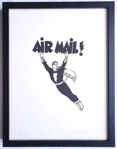 Grafik Print Pop Art Lithografie Air Mail Mel Ramos Signiert Printers Proof - Bild 1 von 10
