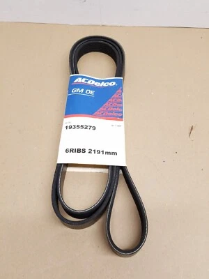 Cinturón Serpentine Chasis Comercial Especial Cadillac 60 91-93 GM 19355279 OEM NUEVO Foto 1 de 4