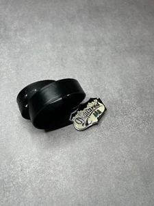 Cinturón de diseñador de lujo vintage Dsquared con hebilla de logotipo grande de cuero negro Dsquared2 - Imagen 1 de 9