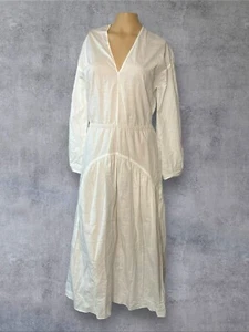 Neu mit Etikett $ 395 Vince langärmliges Midikleid doppelter V-Ausschnitt hinten offen XS - Bild 1 von 8