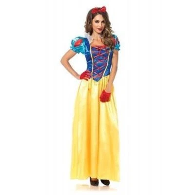 Leg Avenue Classic Snow White Story Goth Punk Fairy Tale Halloween Costume 85407 - Image 1 of 2