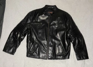 Oxford Fulham Men's Geniune Brown Leather Bomber Jacket Size XL - Bild 1 von 9