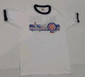 Vintage 80er Screen Stars Chicago Cubs Einzelnaht Ringer TShirt Erwachsene Größe Medium - Bild 1 von 7