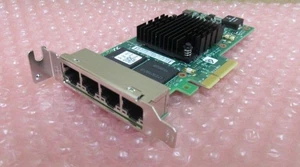 Dell Intel I350-T4 T34F4 Quad-Ports 1Gbps Express Network Interface Card - Picture 1 of 5