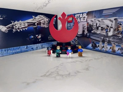 Star Wars LEGO Custom Bundle | 2 Sets, 4 Minifigs, Designer 3D Printed Stand - Image 1 of 4