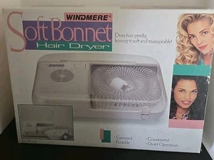 Vintage Windmere Soft Bonnet Hairdryer Portable SBD-40 Hair Dryer Tested Works - Picture 1 of 7