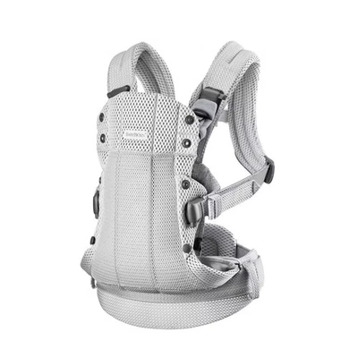 Portabebés BabyBjorn Harmony en malla 3D - plateado Foto 1 de 4