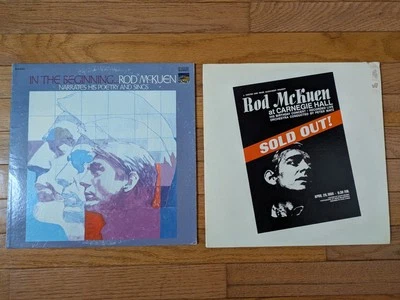 2 albums (3 LPs) by Rod McKuen:  At Carnegie Hall (Live); In The Beginning... Foto 1 de 4