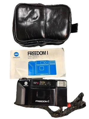 Minolta Freedom 35mm Point & Shoot Film Camera F=35mm 1:2.8 Untested Vtg - Image 1 of 4