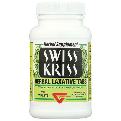 Swiss Kriss Herbal Laxative Tabs 250 Tabs - Imagem 1 de 2