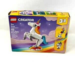 LEGO Creator 31140 Magical Unicorn3 in 1  Seahorse / Peacock Rainbow NIB - Picture 1 of 5