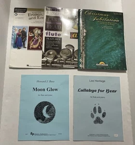 Lote de partituras de flauta Navidad Jazz Disney Luna Brillo Cuna Para Oso - Imagen 1 de 14
