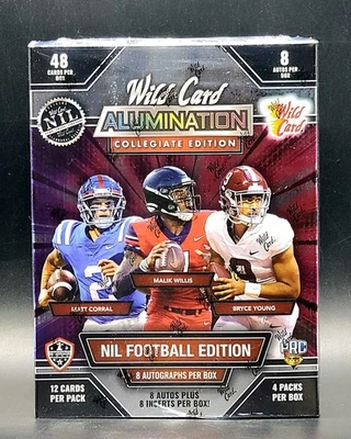 2022 Wild Card Alumination NIL Football Collegiate Edition Hobby Box - Image 1 of 4