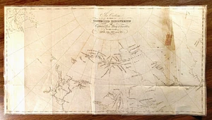 1823 Karte: Entdeckungen von Ross, Parry & Franklin, Arktis-Expeditionen, von J Walker - Bild 1 von 1