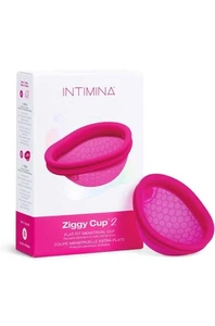 1X Intimina Ziggy Cup 2 Größe B New Gen Ultra-Thin Flat-Fit Neu - Bild 1 von 5