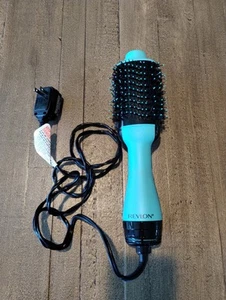 Revlon One-Step Hair Dryer And Volumizer Hot Air Brush Blue & Black Tested Works - Picture 1 of 6