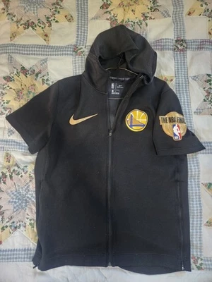 Nike NBA Finals Golden State Warriors Short Sleeve Warmup Shooting Jacket large - Image 1 of 4