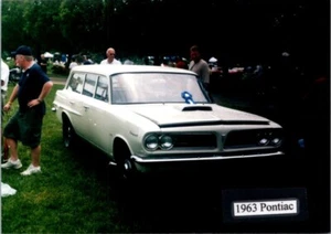 1963 Pontiac Tempest SD auto car show photo 3.5x5 FREE SHIPPING - Picture 1 of 2
