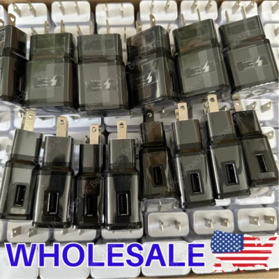USB Wall Charger Fast Adapter Block Charging Brick Lot For Samsung S22 21 A50 51 - Image 1 of 4