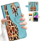 ( For iPhone SE 1st Gen 2016) Wallet Case Cover AJ26089 Giraffe
