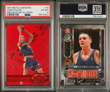 PSA 6 1997-98 Metal Universe Precious Metal Gems 76 Todd Fuller /100 POP8 Three↑