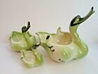 Vintage Hull Pottery Swan Planters-Family of 3
