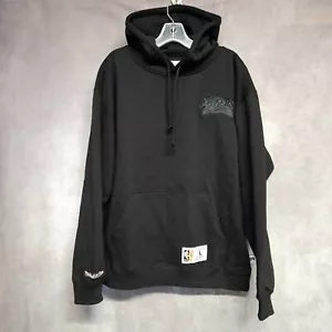 NWT Mitchell & Ness NBA Philadelphia 76ers Black Out Tonal Heavyweight Hoodie L - Picture 1 of 8